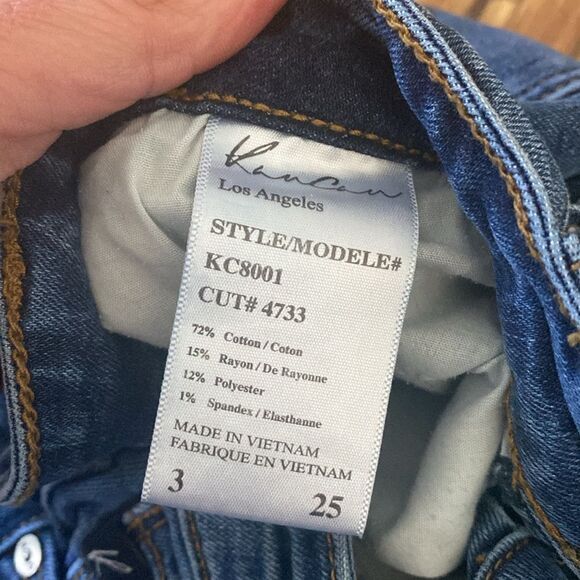 Size 25 Kancan Light Blue Distressed Skinny Jeans - Picture 3 of 4